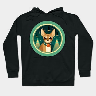 Abyssinian Cat Xmas Ornament, Love Cats Hoodie